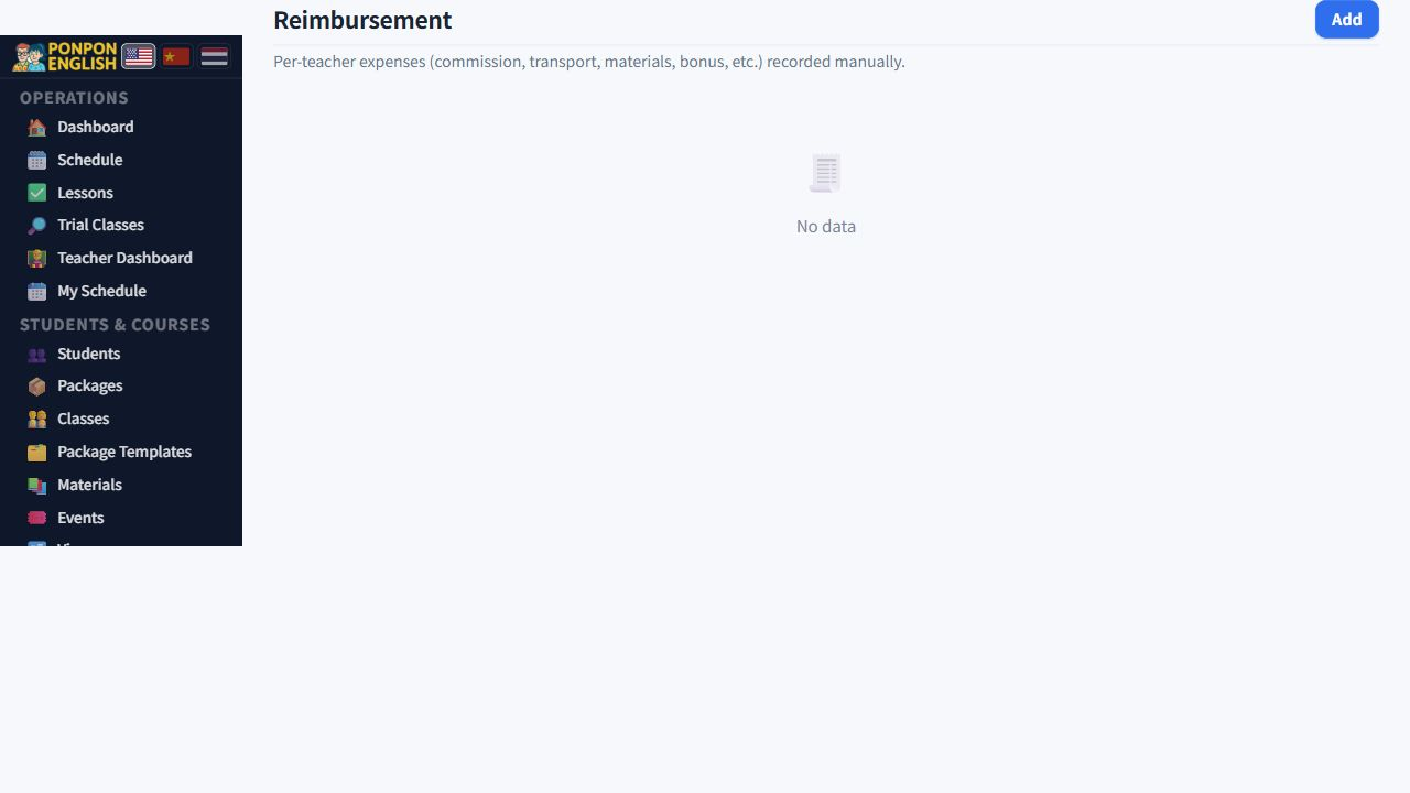 Reimbursement: staff expense-claim controls.